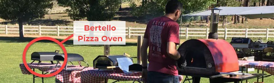 Bertello pizza oven catering for family reunion along with the Ooni Pro, Ooni Koda, Ooni 3, and Authentic Pizza Oven Maximus Arena