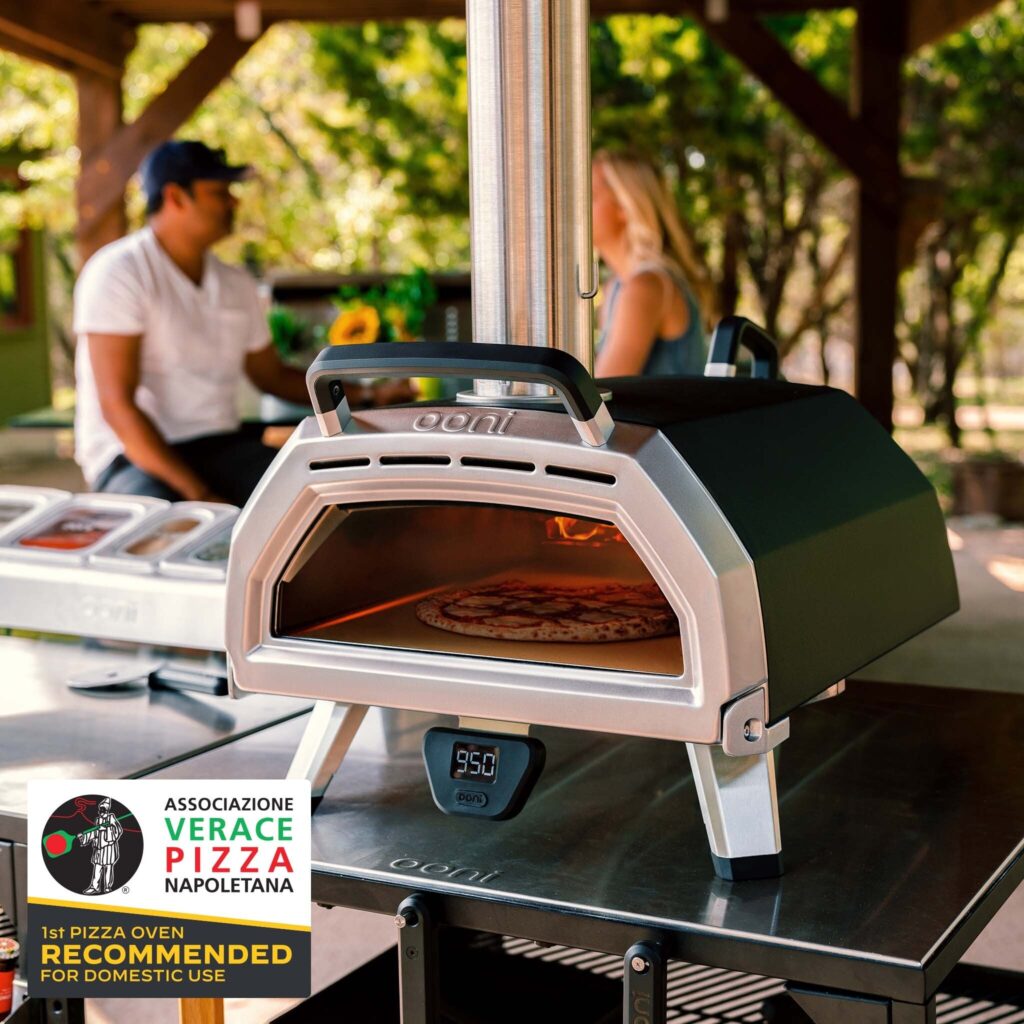 Ooni Karu 16 is the only pizza oven is recommended for domestic use by the Associazione Verace Pizza Napoletana
